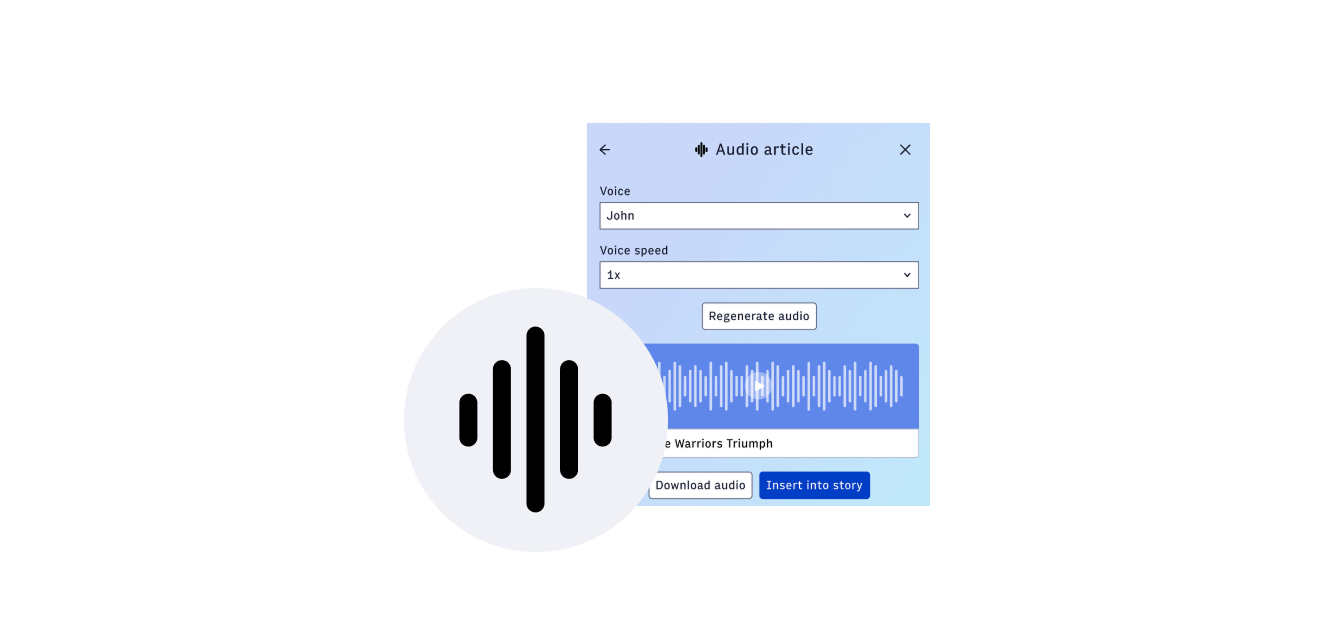 Audio hero image
